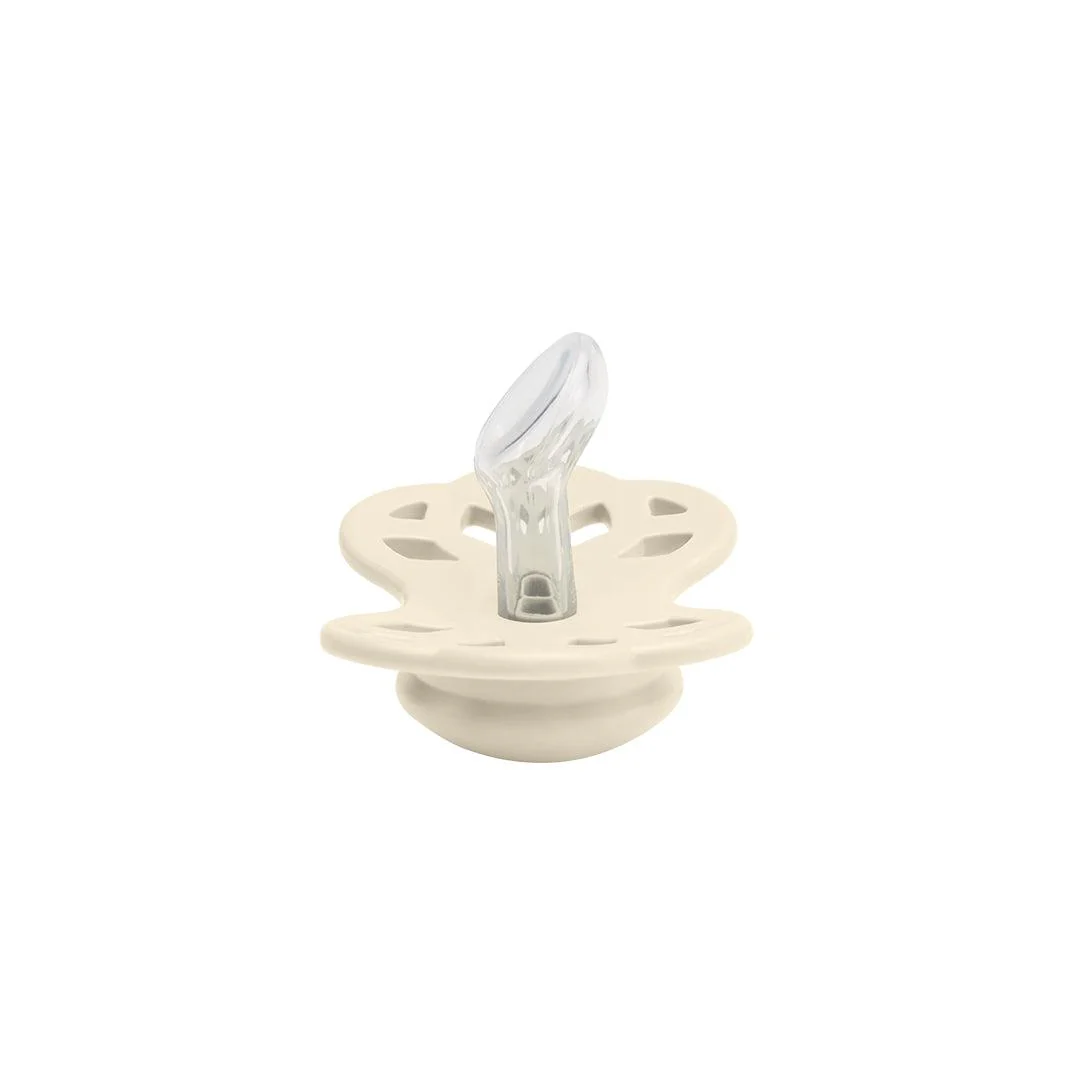 BIBS Infinity Anatomical Pacifier - Ivory - Silicone - Image 4