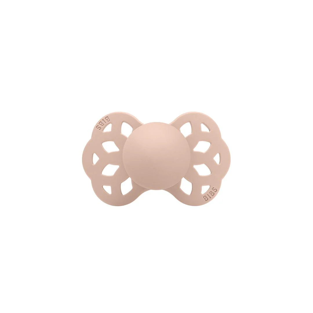 BIBS Infinity Symmetric Pacifier - Blush - Silicone - Image 4
