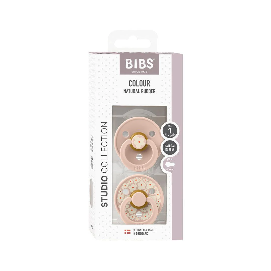 BIBS Studio Latex Pacifier - 2 Pack - Blush Mix - Jasmine - Image 10