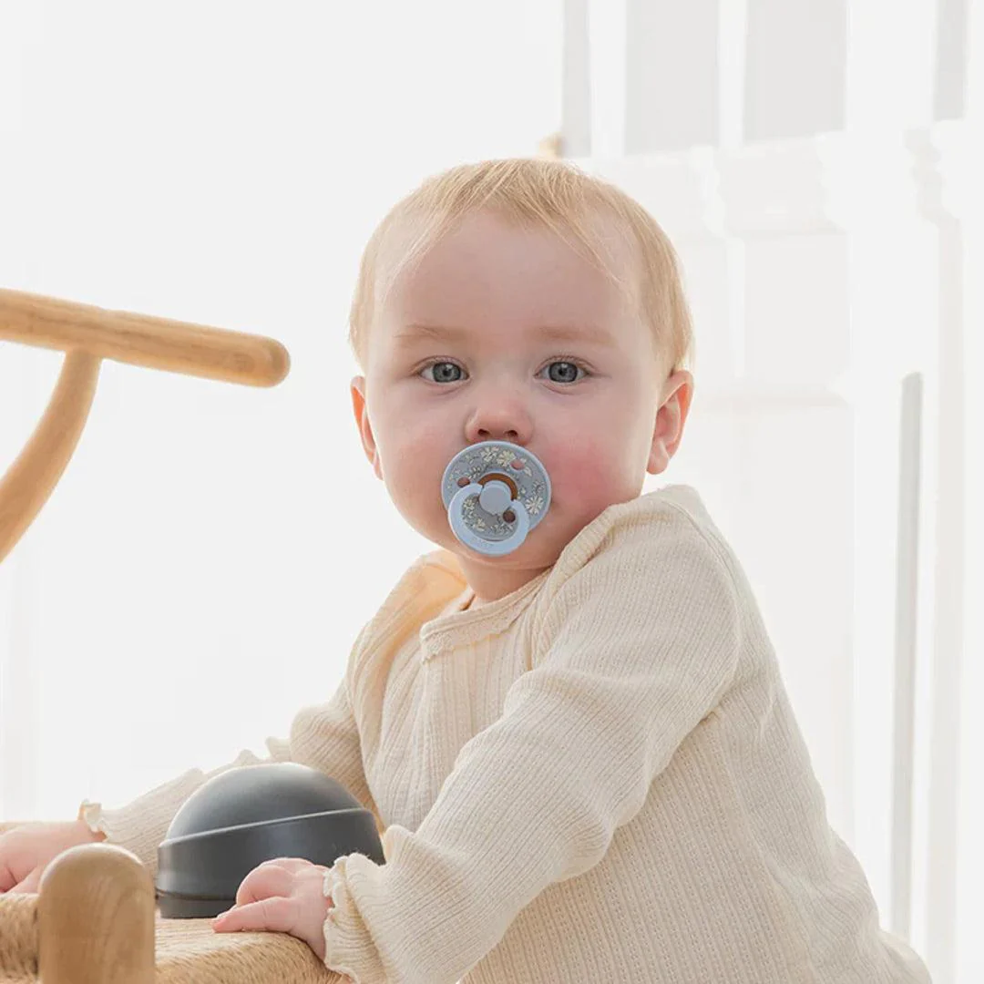 BIBS X LIBERTY Colour Latex Pacifier - 2 Pack - Sage Mix - Eloise - Image 3