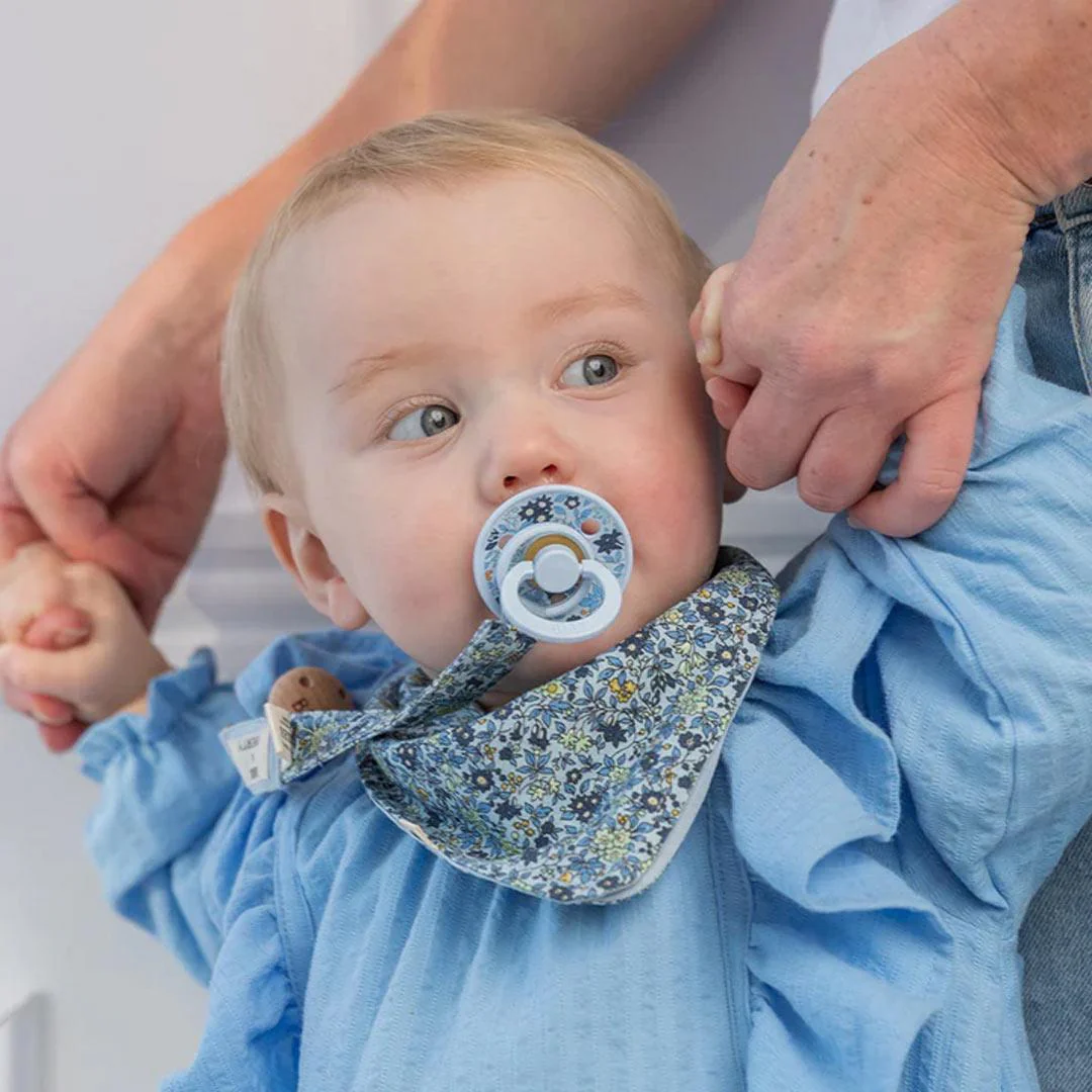 BIBS X LIBERTY Colour Latex Pacifier - 2 Pack - Sage Mix - Eloise - Image 4