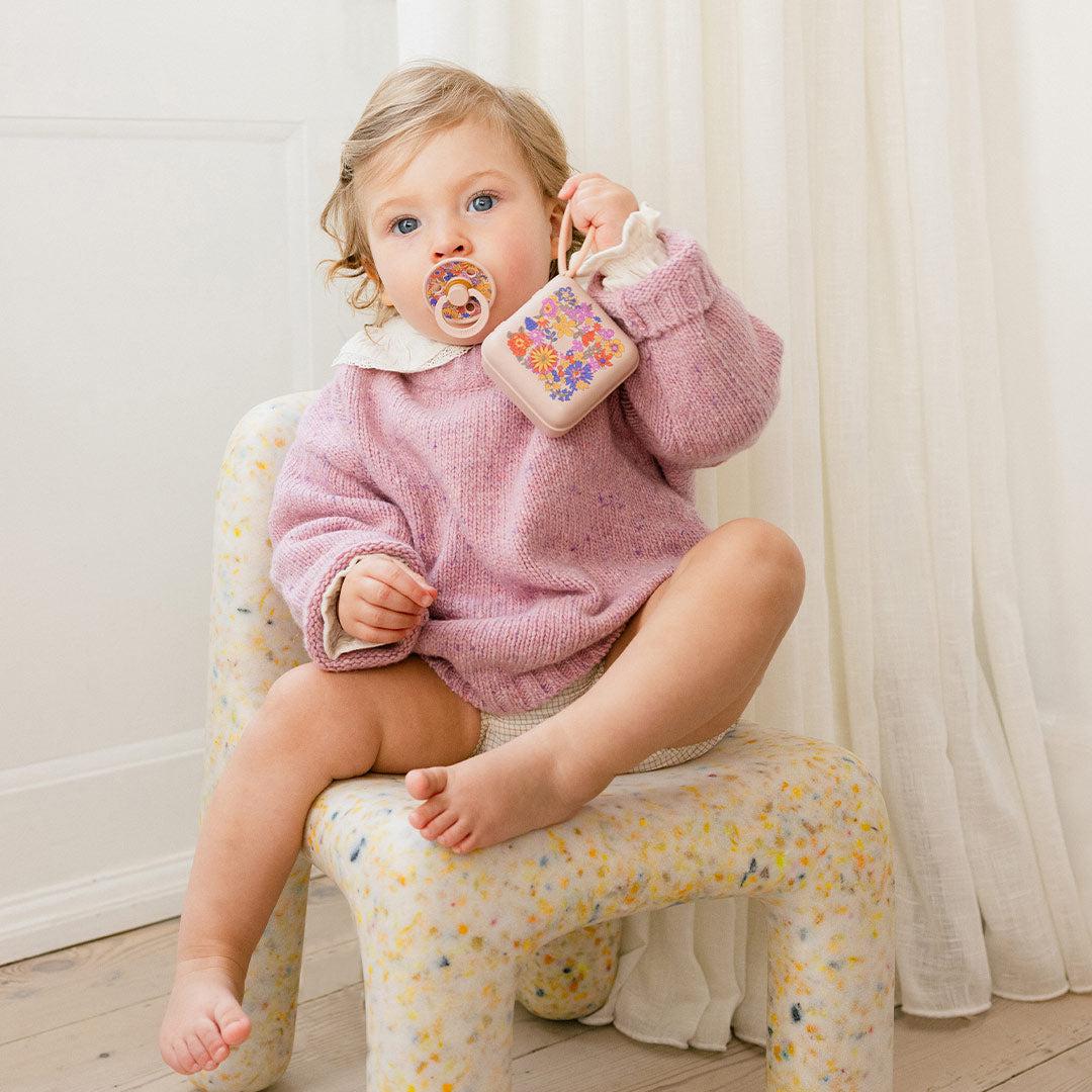 BIBS X LIBERTY Colour Latex Pacifier - 2 Pack - Blush Mix - June Blossom - Image 5