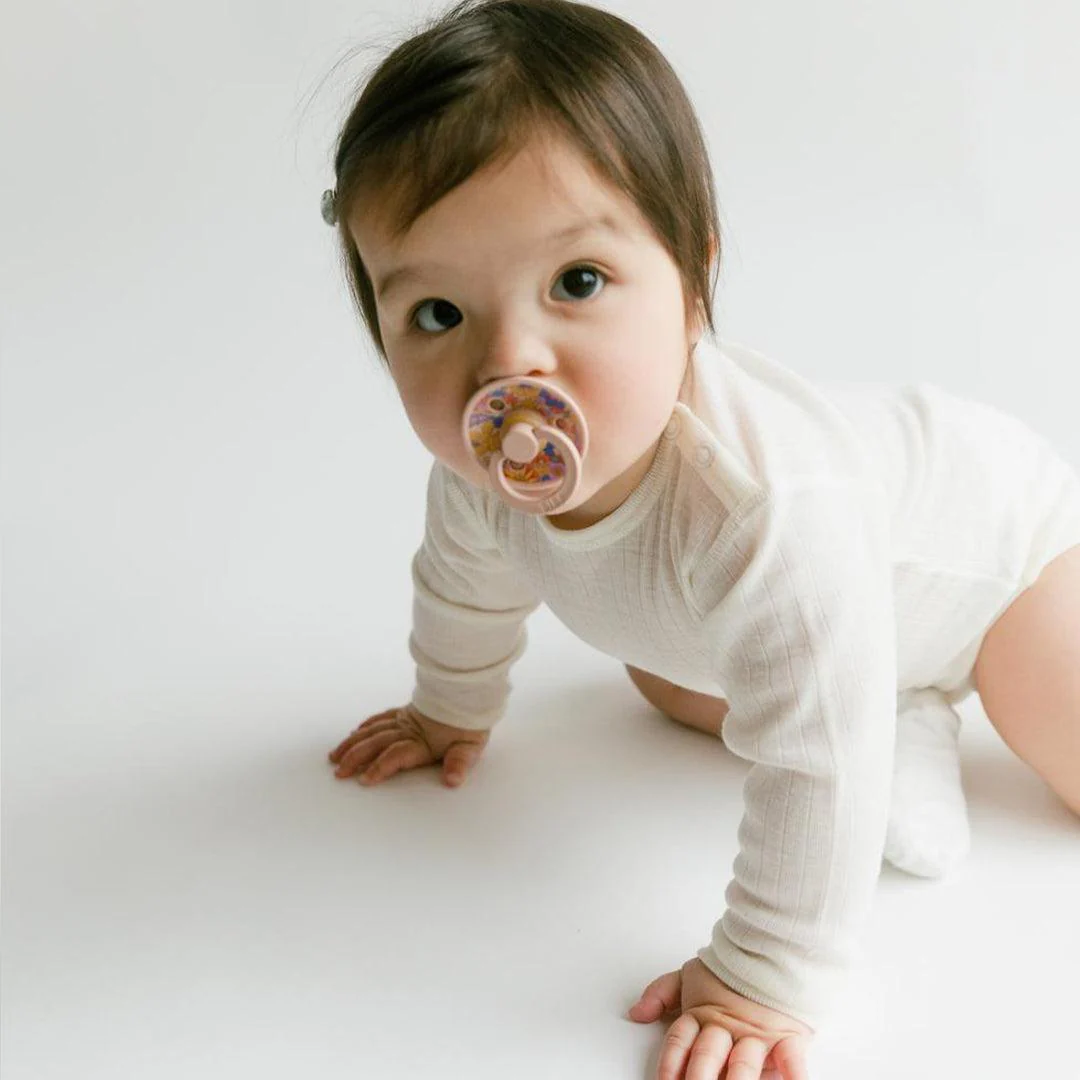 BIBS X LIBERTY Colour Latex Pacifier - 2 Pack - Blush Mix - June Blossom - Image 6