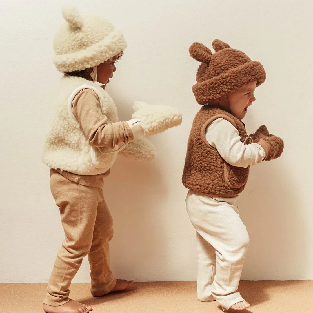 BINIBAMBA Baby Merino Mittens - Milk - Image 3