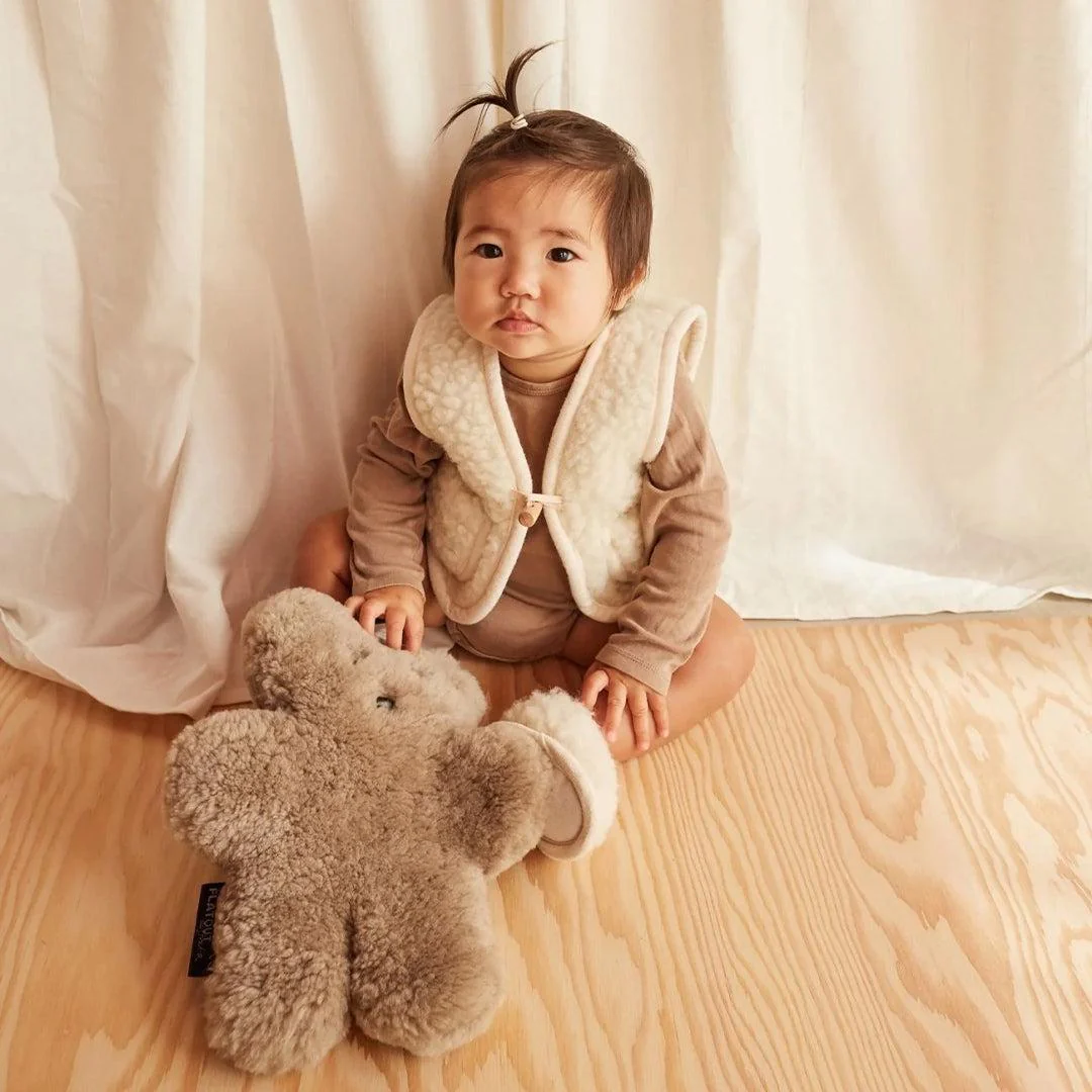 BINIBAMBA Merino Snugglevest - Milk - Image 5