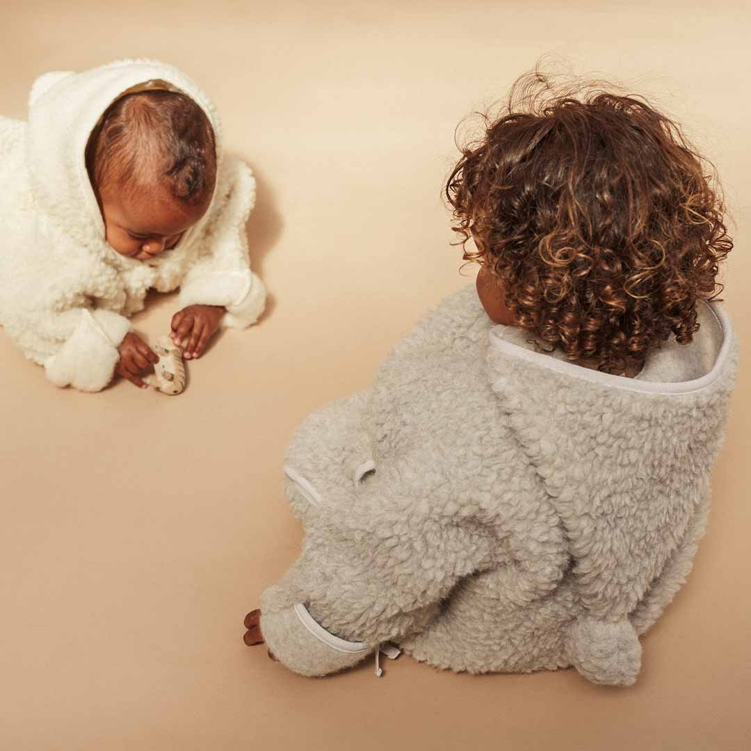 BINIBAMBA Merino Wool Snugglesuit - Cloud - Image 3