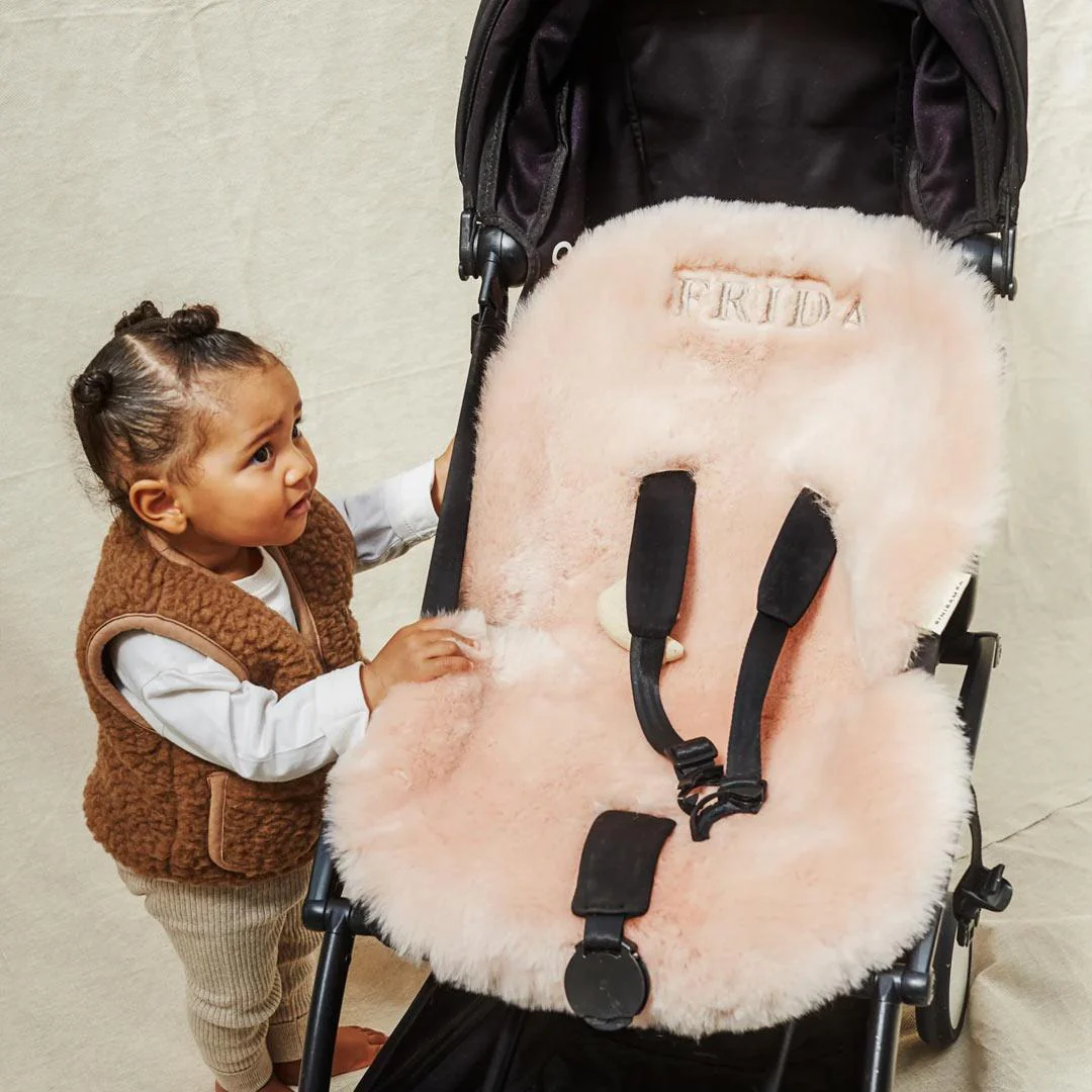 BINIBAMBA Merino Sheepskin Snuggler - Rose - Image 3