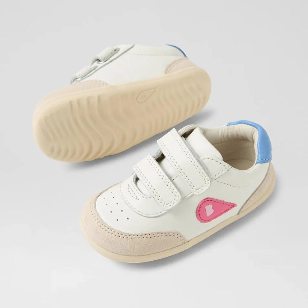 Bobux I-Walk Champ - Chalk-White-Pink Lemonade - Image 3