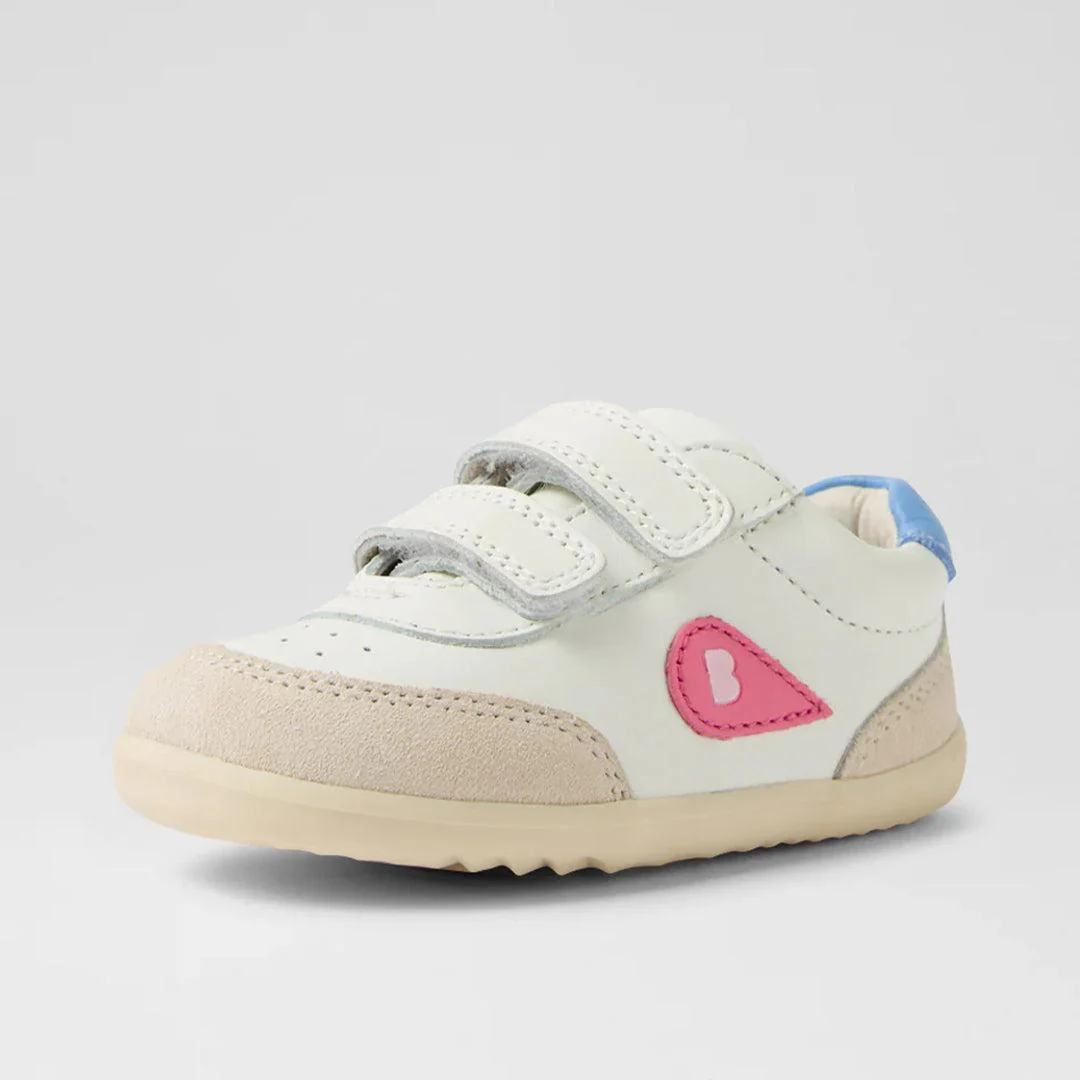 Bobux Step-Up Champ - Chalk-White-Pink Lemonade - Image 2