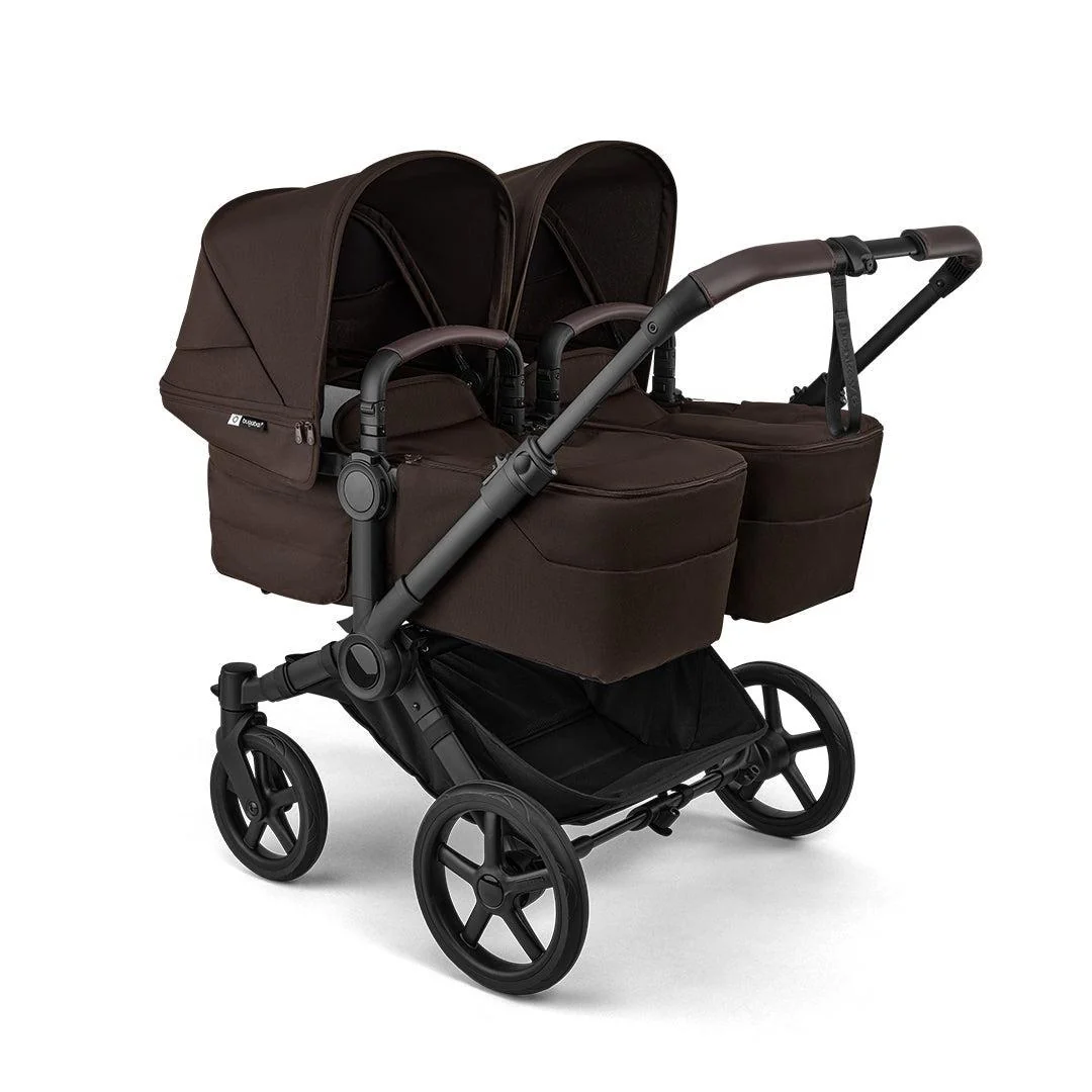 Bugaboo Donkey 6 Twin Carrycot Fabric Complete - Cocoa Brown - Image 2