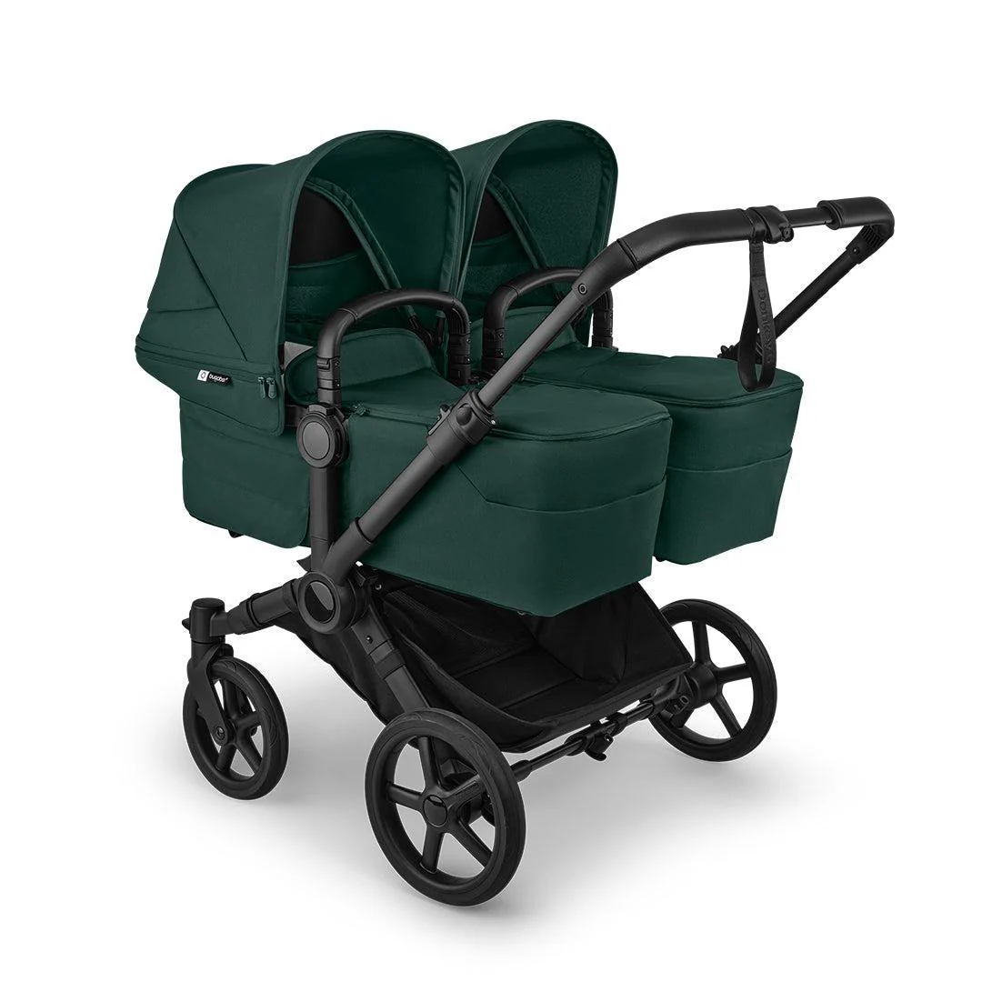 Bugaboo Donkey 6 Twin Carrycot Fabric Complete - Fern Green - Image 2