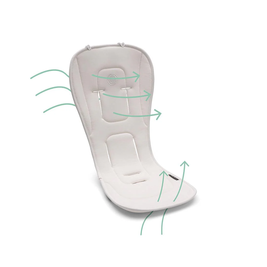 Bugaboo Dual Comfort Seat Liner - Fresh White - Image 4