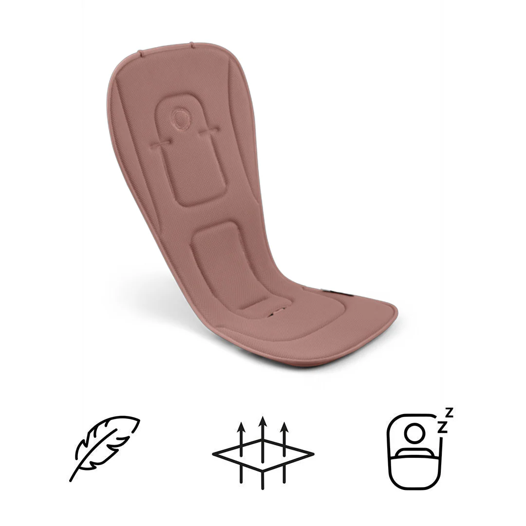 Bugaboo Dual Comfort Seat Liner - Dusky Pink - Image 3