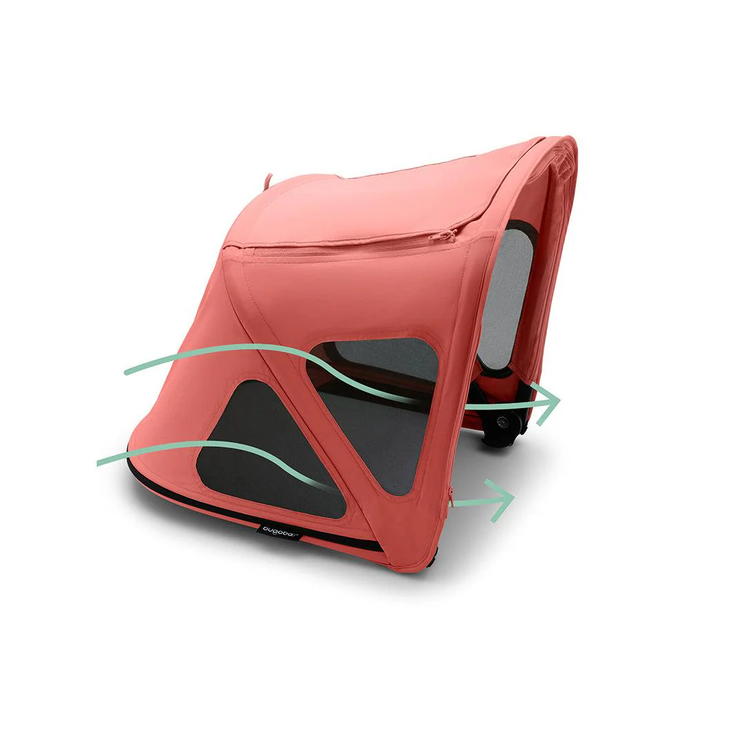 Bugaboo Fox/Fox Cub Breezy Sun Canopy V2 - Sunrise Red - Image 4