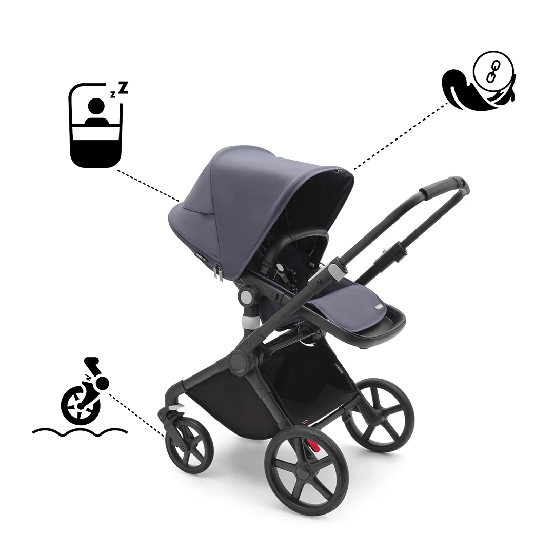 Bugaboo Fox Cub Complete Pushchair - Stormy Blue - Image 4