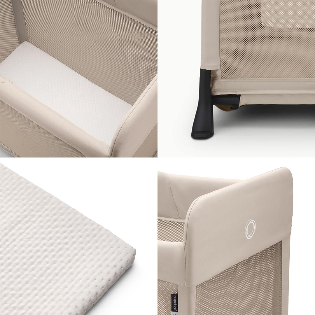 Bugaboo Stardust Travel Cot - Desert Taupe - Image 3