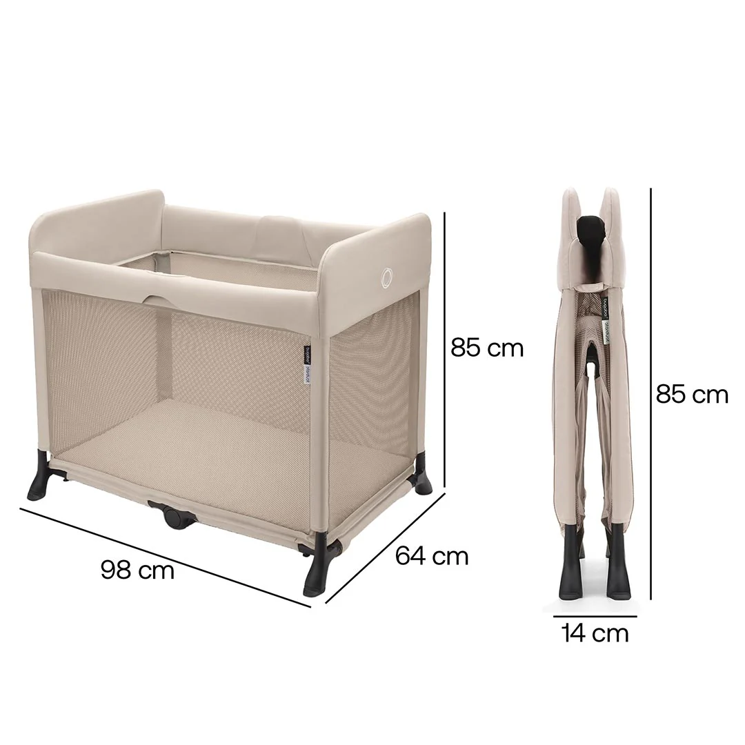 Bugaboo Stardust Travel Cot - Desert Taupe - Image 7