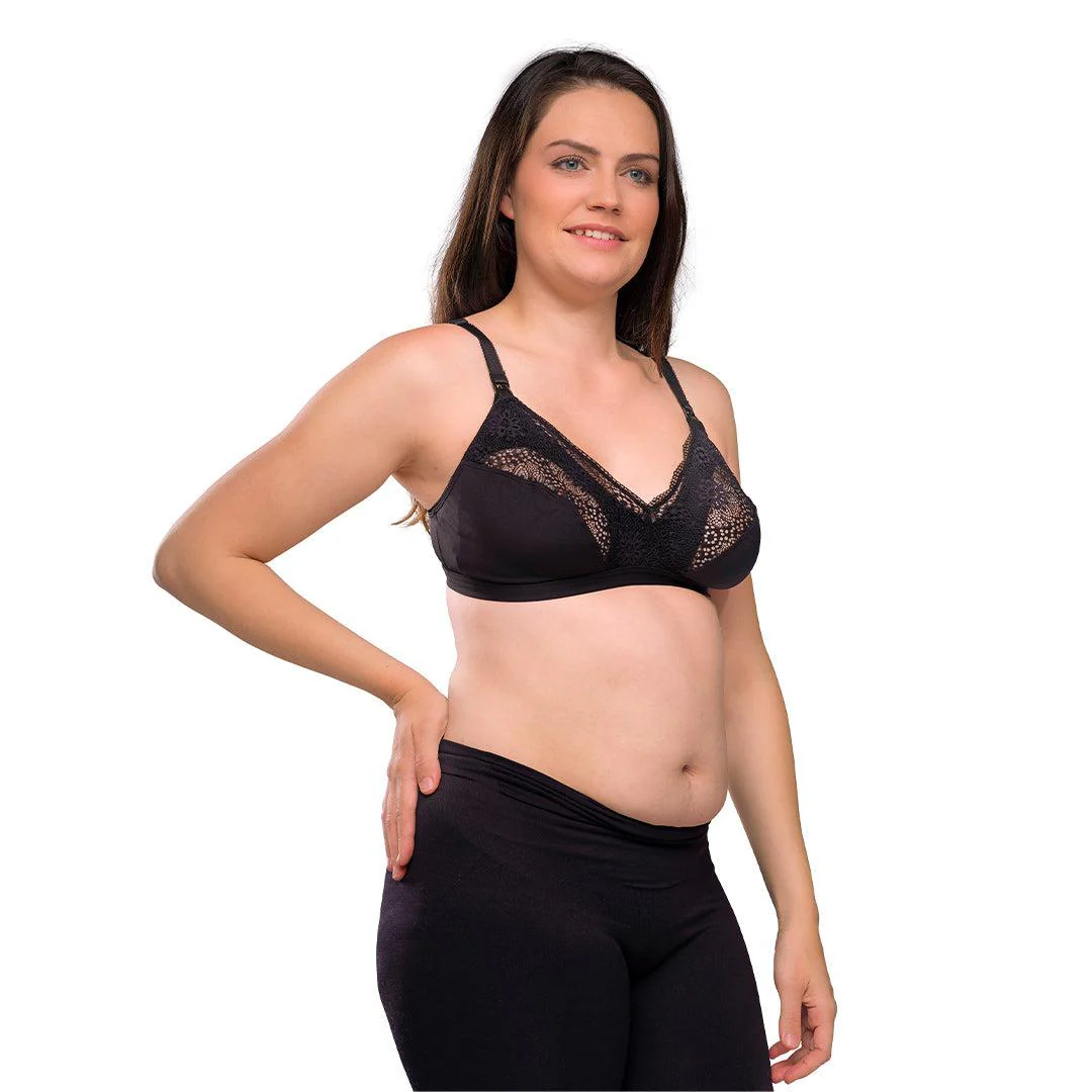 Carriwell Soft As Silk Nursing Bra - Black - Image 3