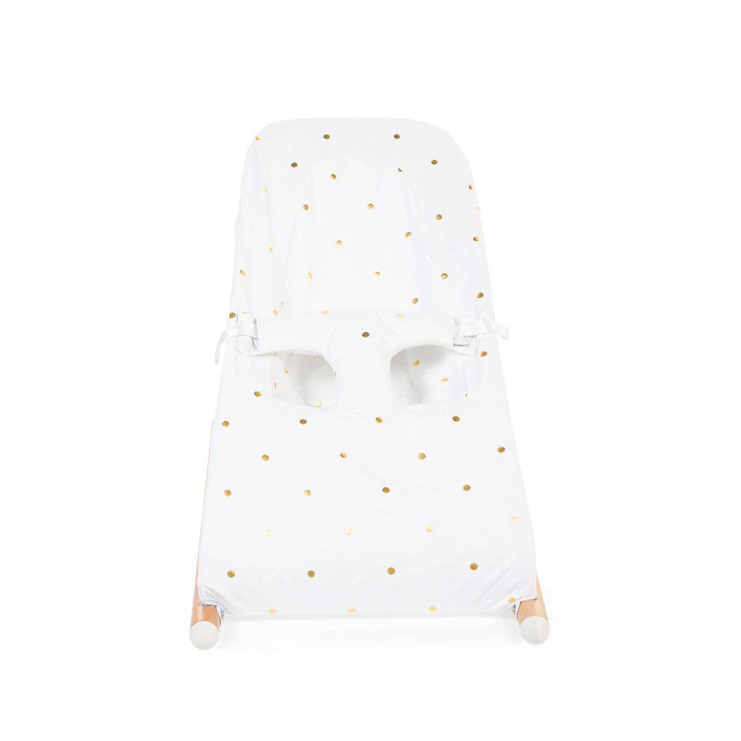 Childhome Evolux Bouncer Cover - Gold Dots - Image 3