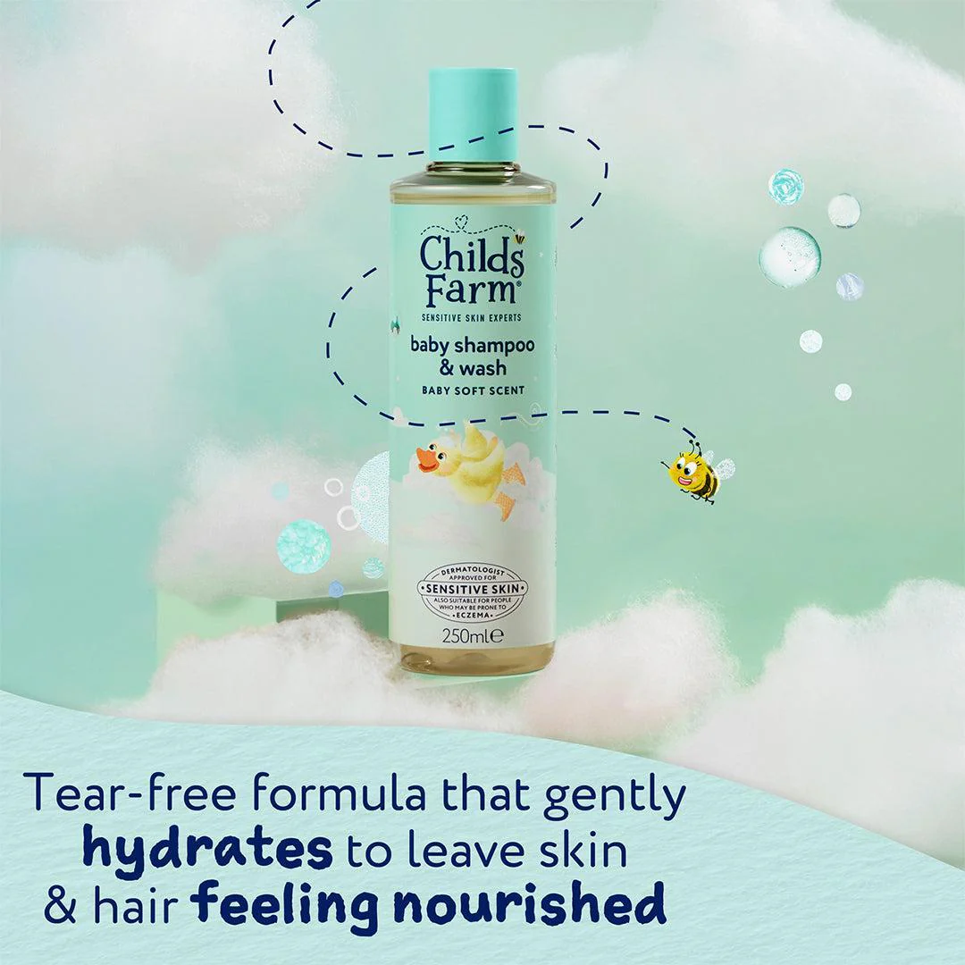 Childs Farm Baby Shampoo & Wash 250ml - Image 3