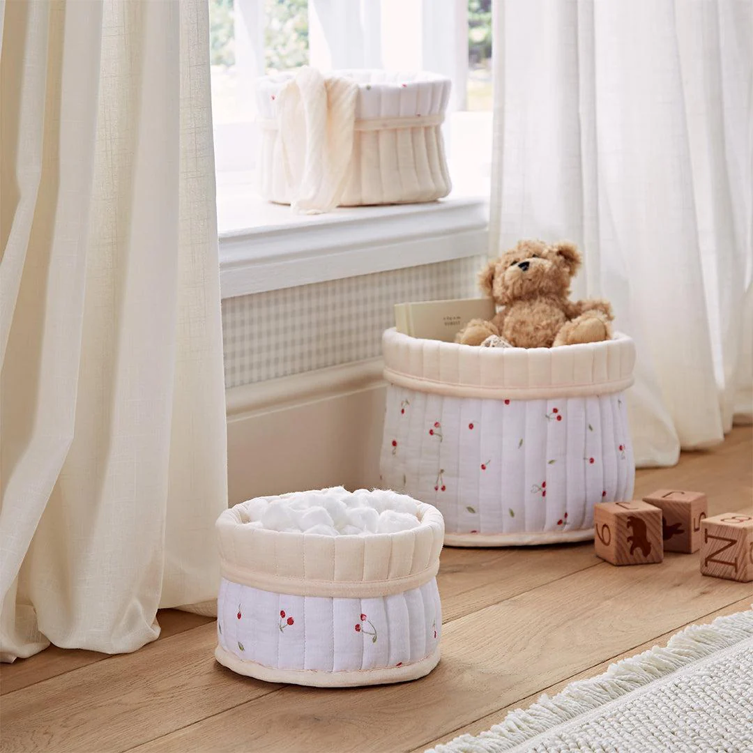 CuddleCo 3pk Storage Baskets - Ditsy Cherry - Image 2