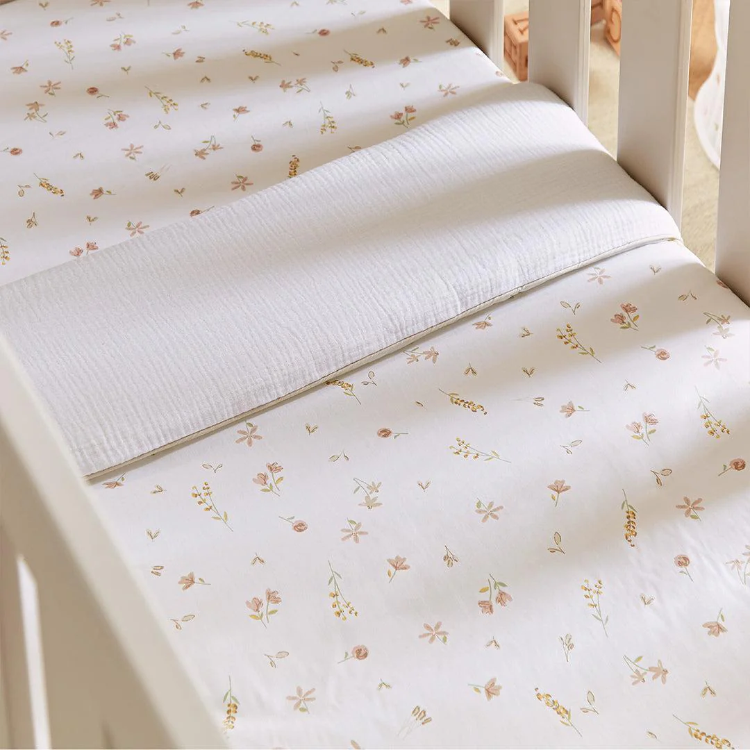 CuddleCo 4pc Cot Bed Bedding Set - Cashmere Meadow - Image 2