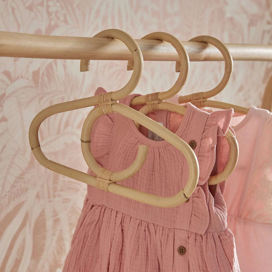 CuddleCo Aria Clothes Rail - Rattan - Image 4