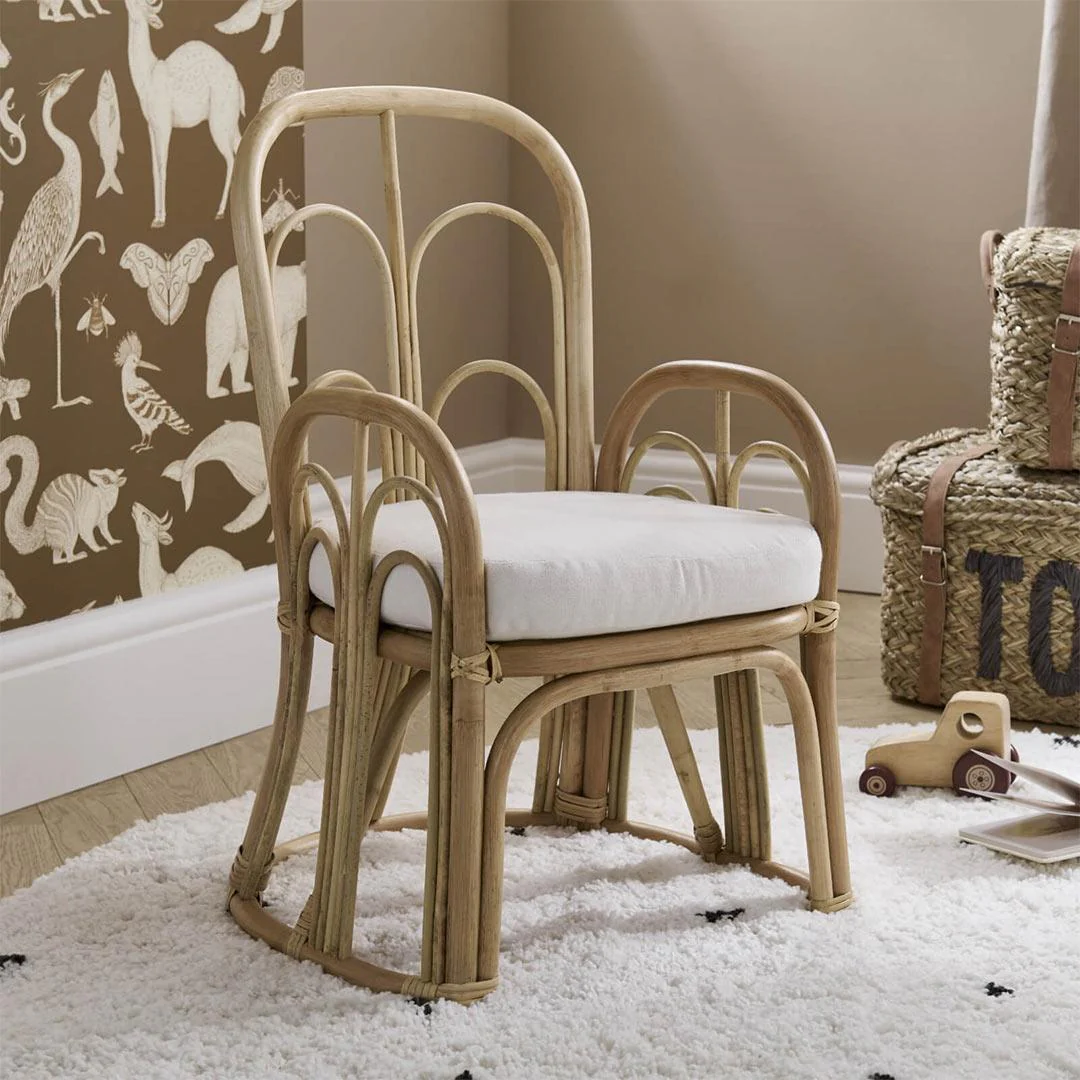 CuddleCo Aria Wave Toddler Chair - Rattan - Image 3