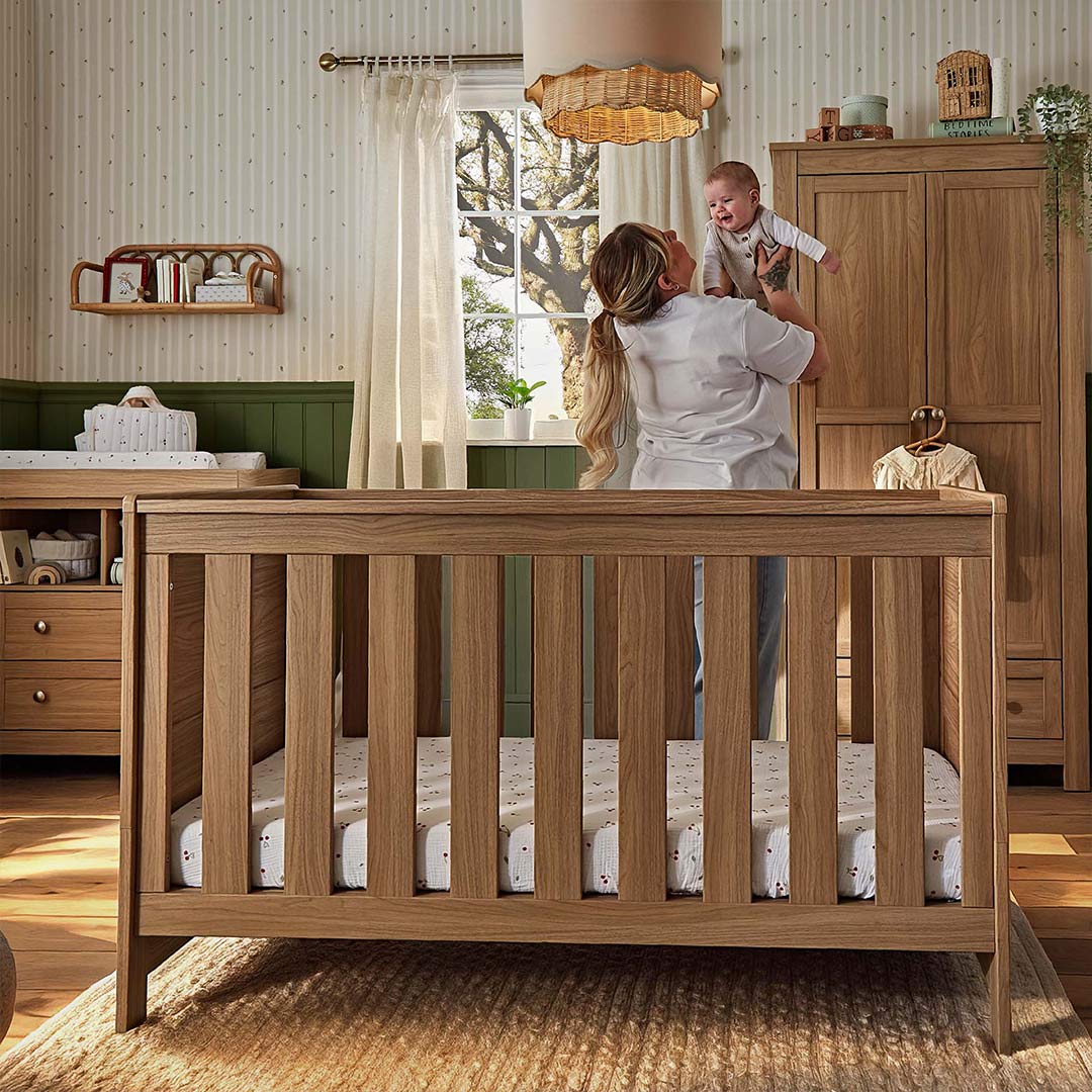 CuddleCo Burford 2pc Set - Oak - Image 4