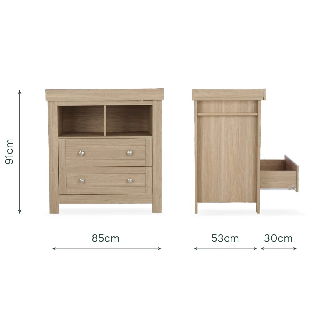 CuddleCo Burford 2pc Set - Oak - Image 8