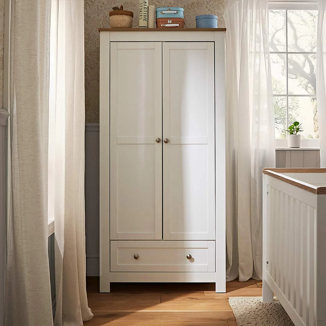 CuddleCo Burford 3pc Set - White/Oak - Image 7