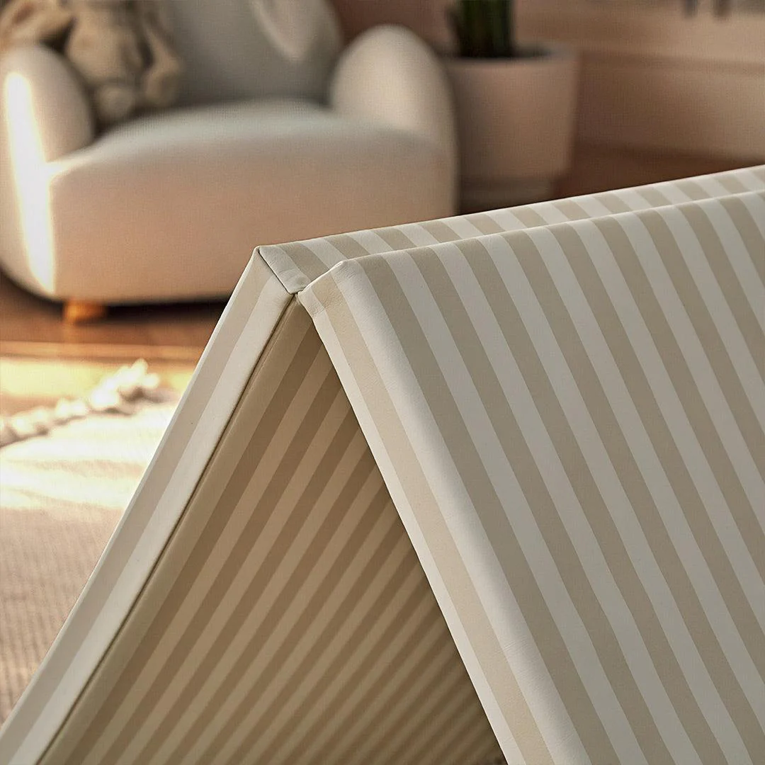 CuddleCo Tumble Play Mat 180 x 75cm - Cookie Stripe - Image 6