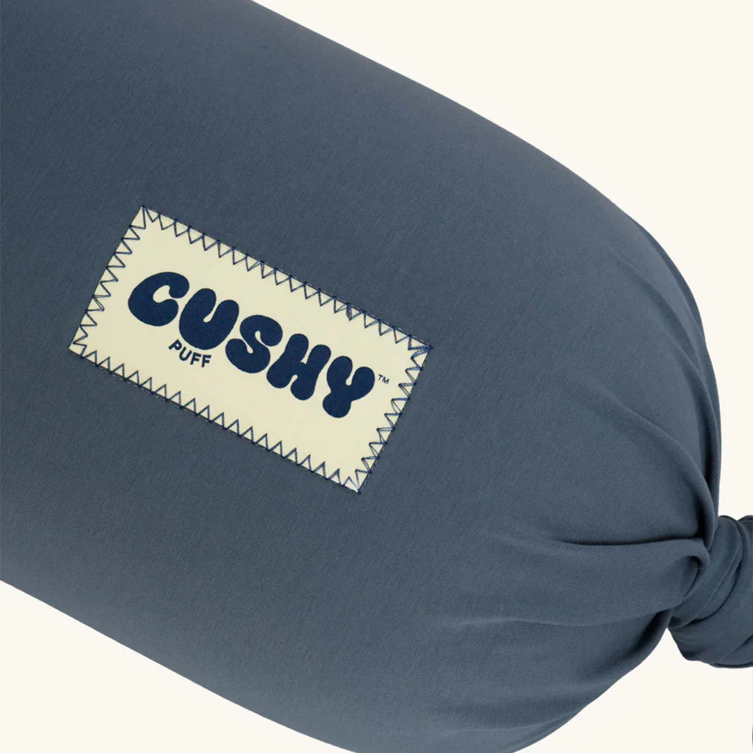 Cushy Puff Pregnancy Pillow Cover - Stone Blue - Image 3