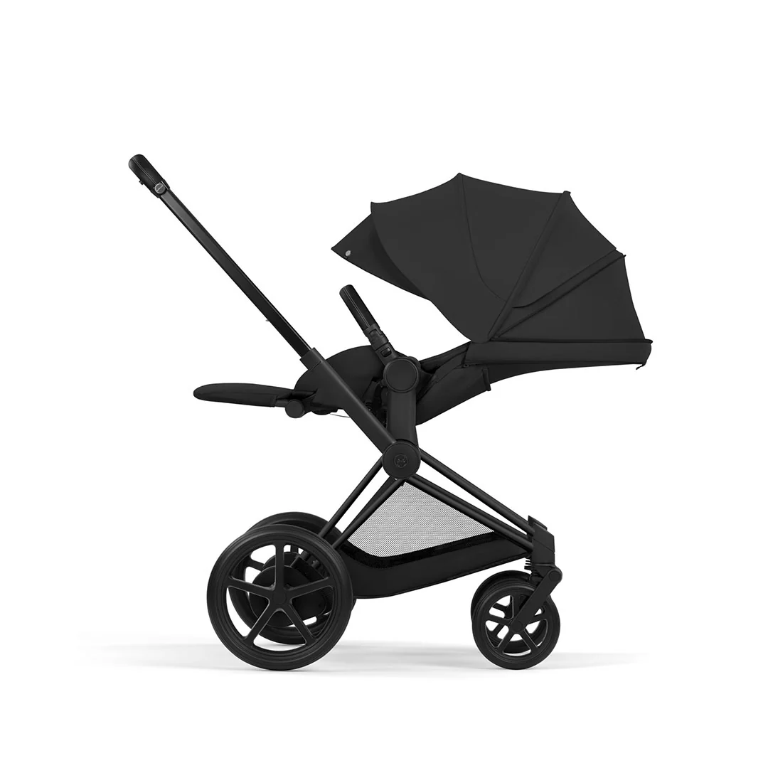 CYBEX e-Priam Comfort Pushchair & Foldable Carrycot - Sepia Black/Black - Image 10