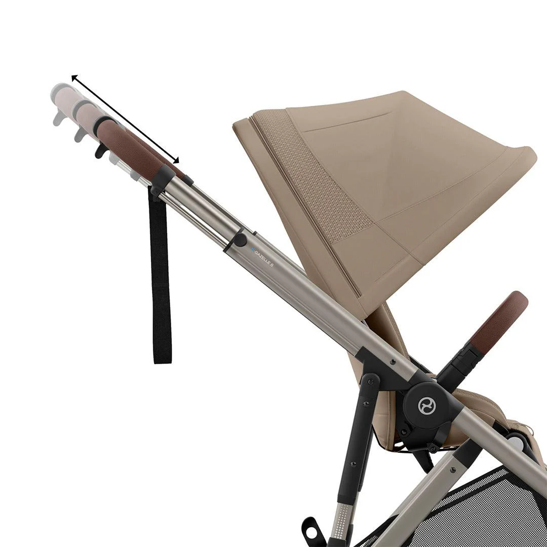 CYBEX e-Gazelle S Pushchair - Almond Beige - Image 9
