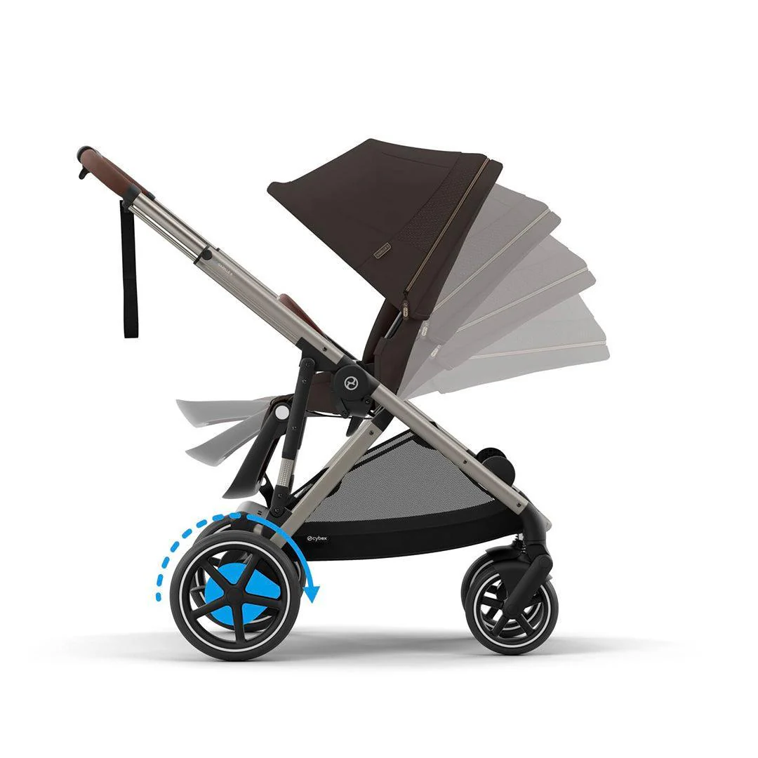 CYBEX e-Gazelle S Pushchair - Chocolate Brown - Image 6