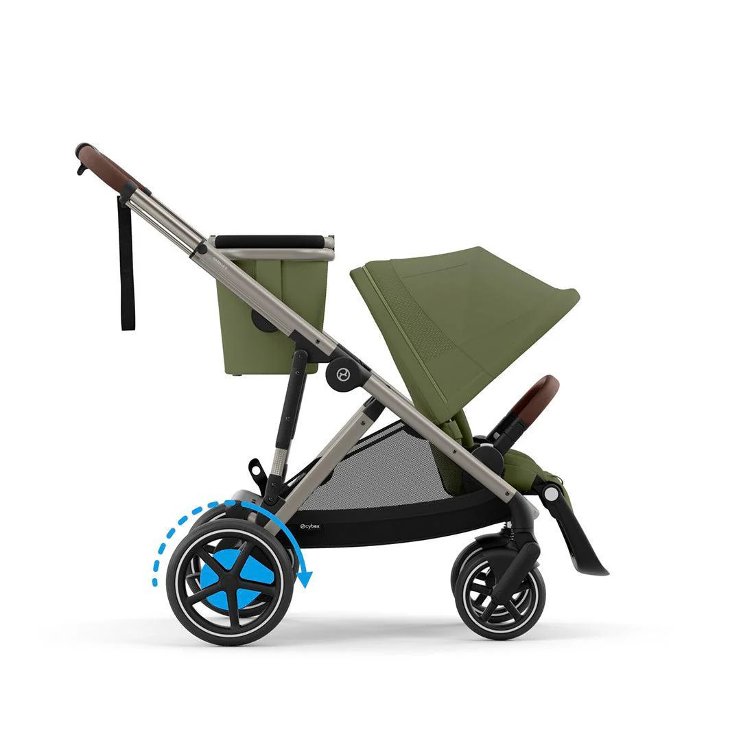 CYBEX e-Gazelle S Pushchair - Moss Green - Image 5