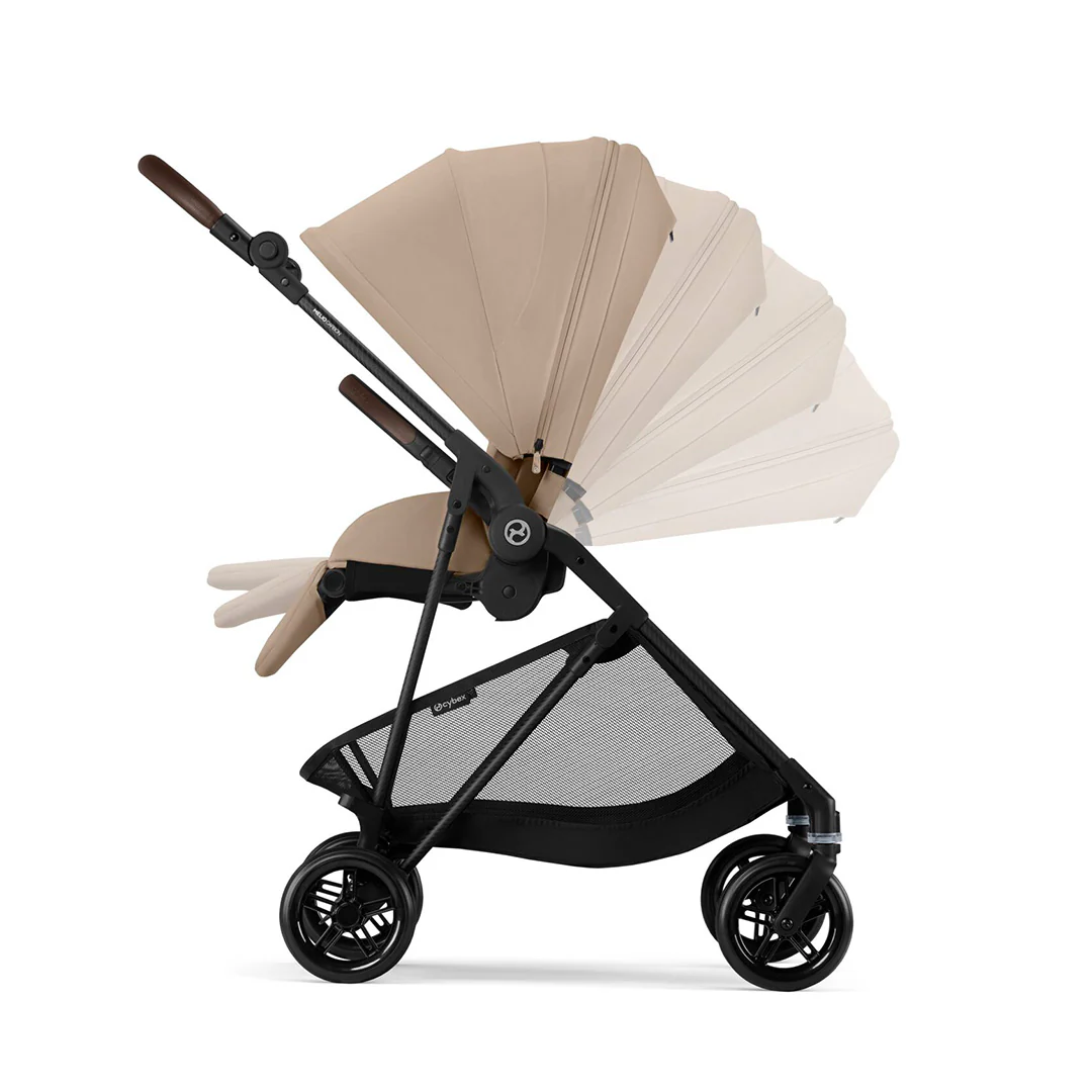 CYBEX Melio Carbon Pushchair - Almond Beige - Image 6