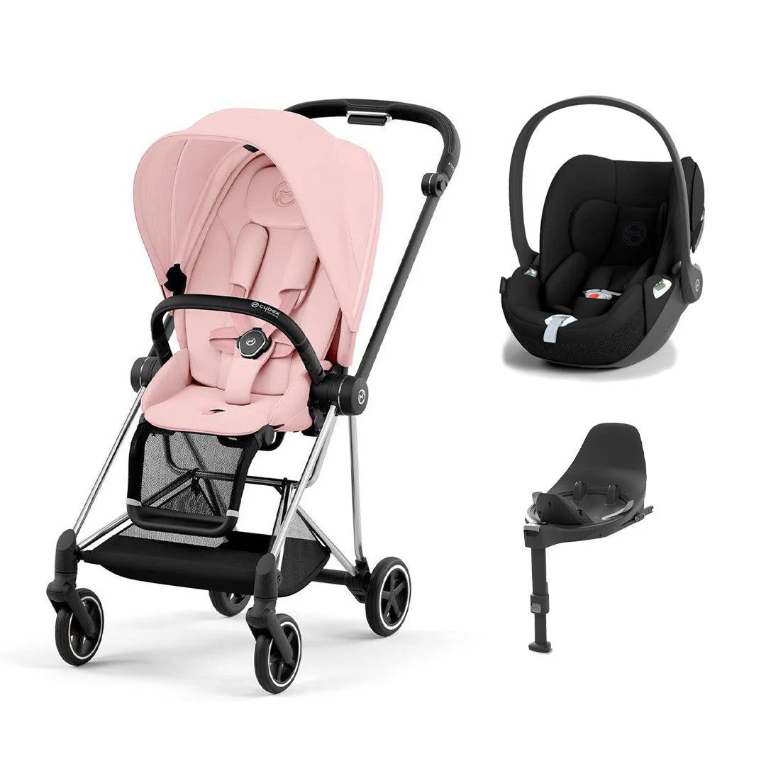 CYBEX Mios + Cloud T Travel System - Peach Pink - Image 3