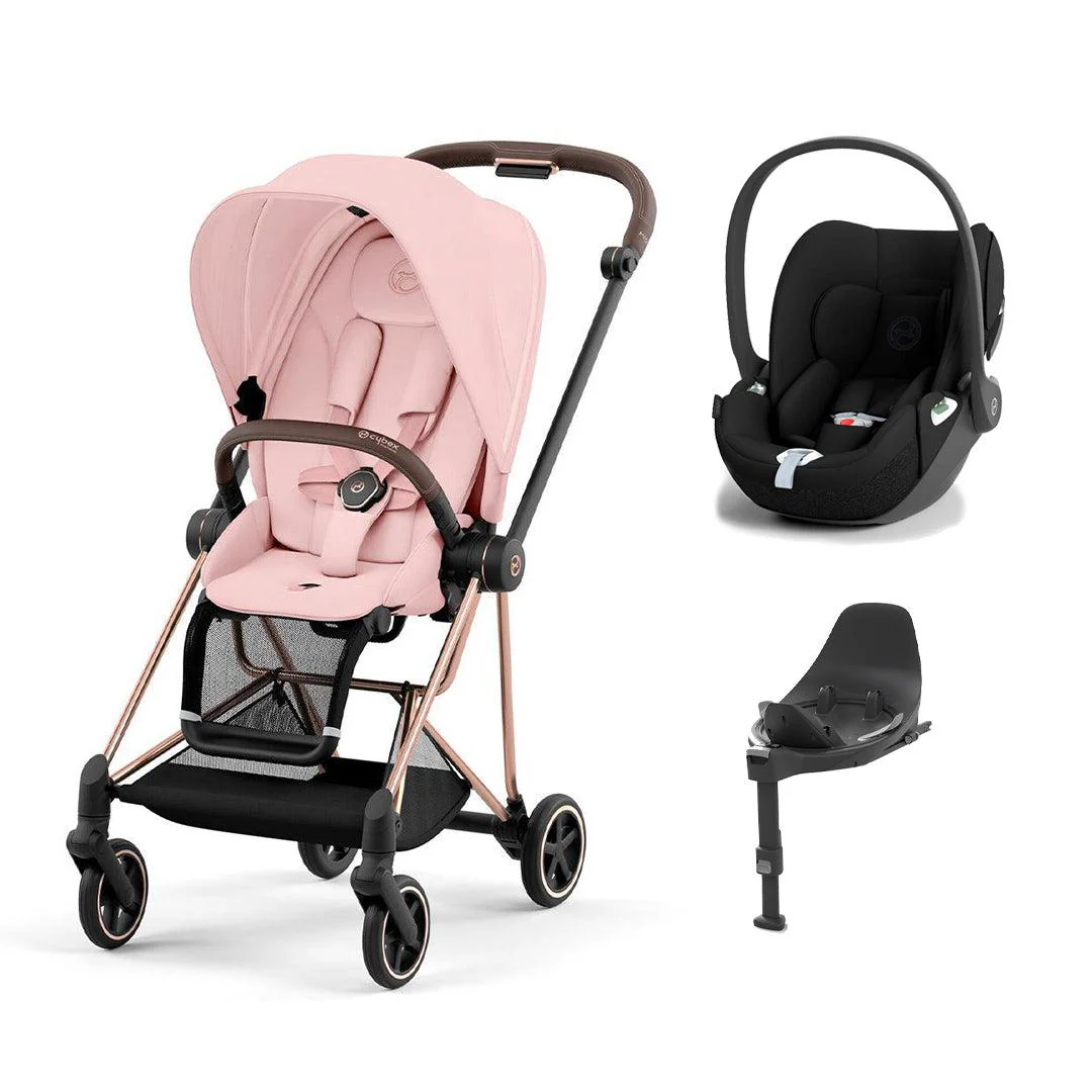 CYBEX Mios + Cloud T Travel System - Peach Pink - Image 5