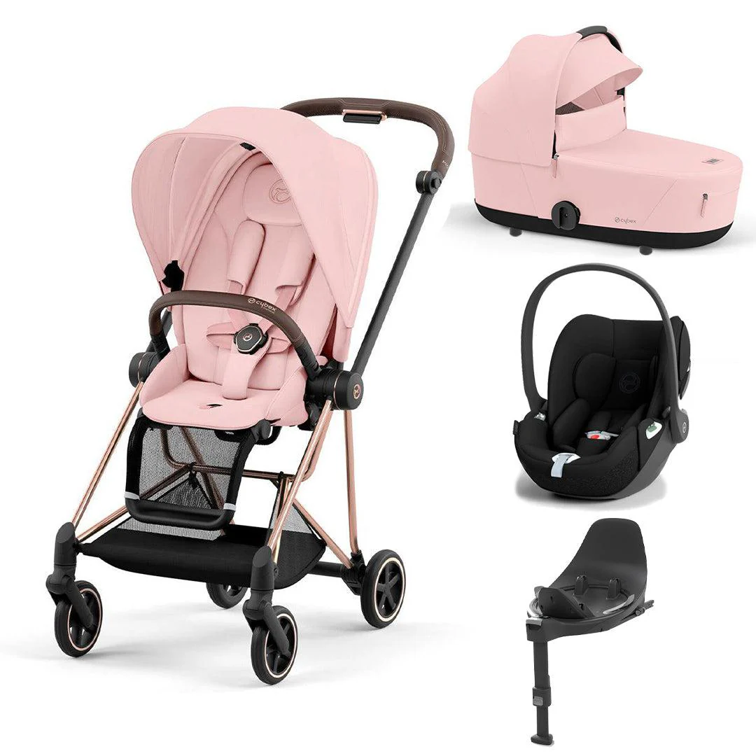 CYBEX Mios + Cloud T Travel System - Peach Pink - Image 6