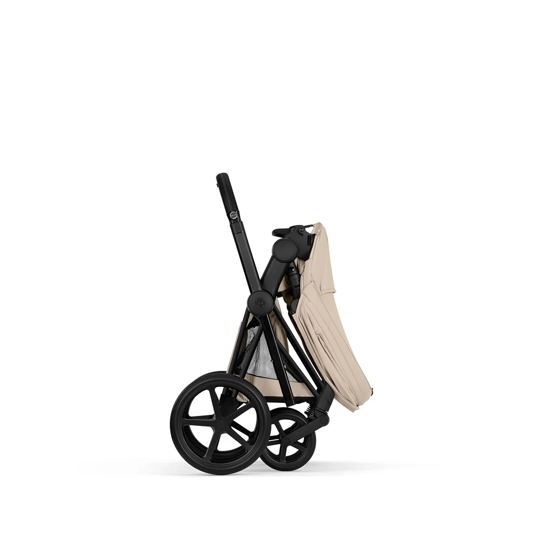 CYBEX Priam Comfort Pushchair & Foldable Carrycot - Cozy Beige/Black - Image 11