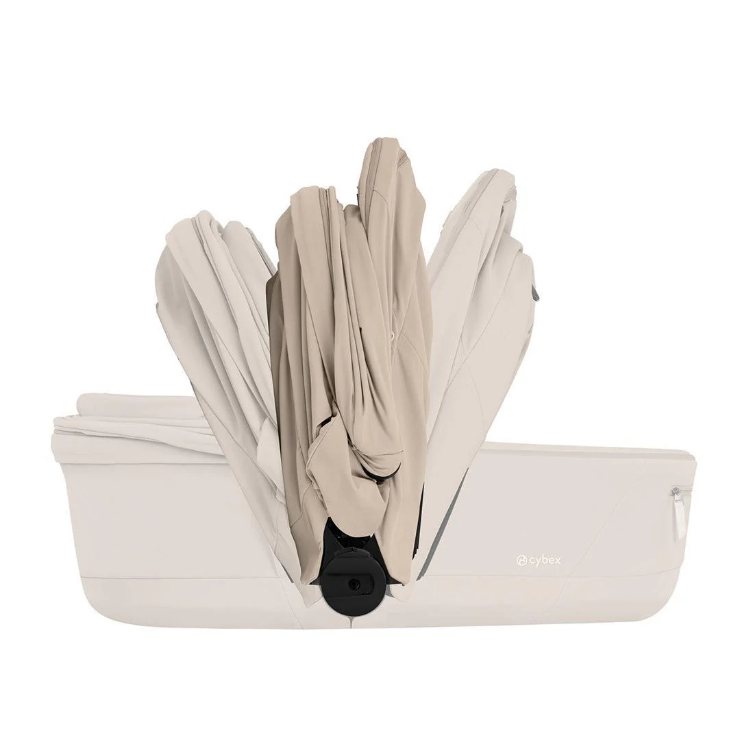 CYBEX Priam Comfort Pushchair & Foldable Carrycot - Cozy Beige/Black - Image 4