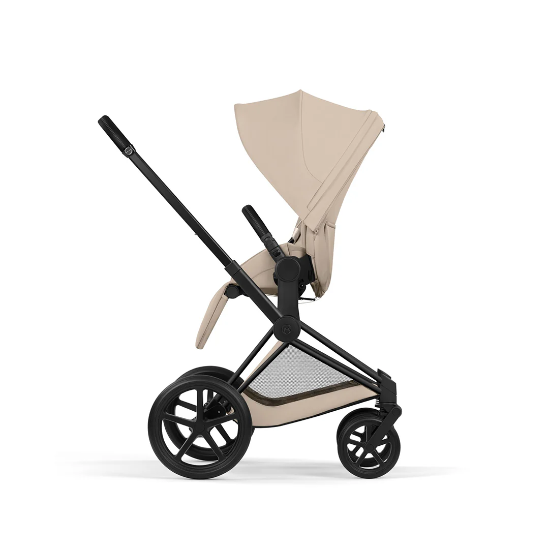 CYBEX Priam Comfort Pushchair & Foldable Carrycot - Cozy Beige/Black - Image 7