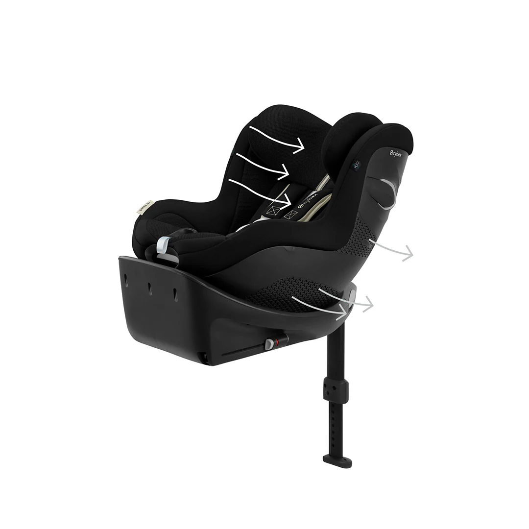 CYBEX Sirona Gi i-Size Plus Car Seat - Moon Black - Image 8