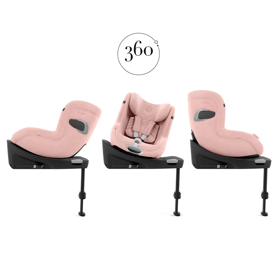 CYBEX Sirona Ti i-Size Plus Car Seat - Peach Pink - Image 2