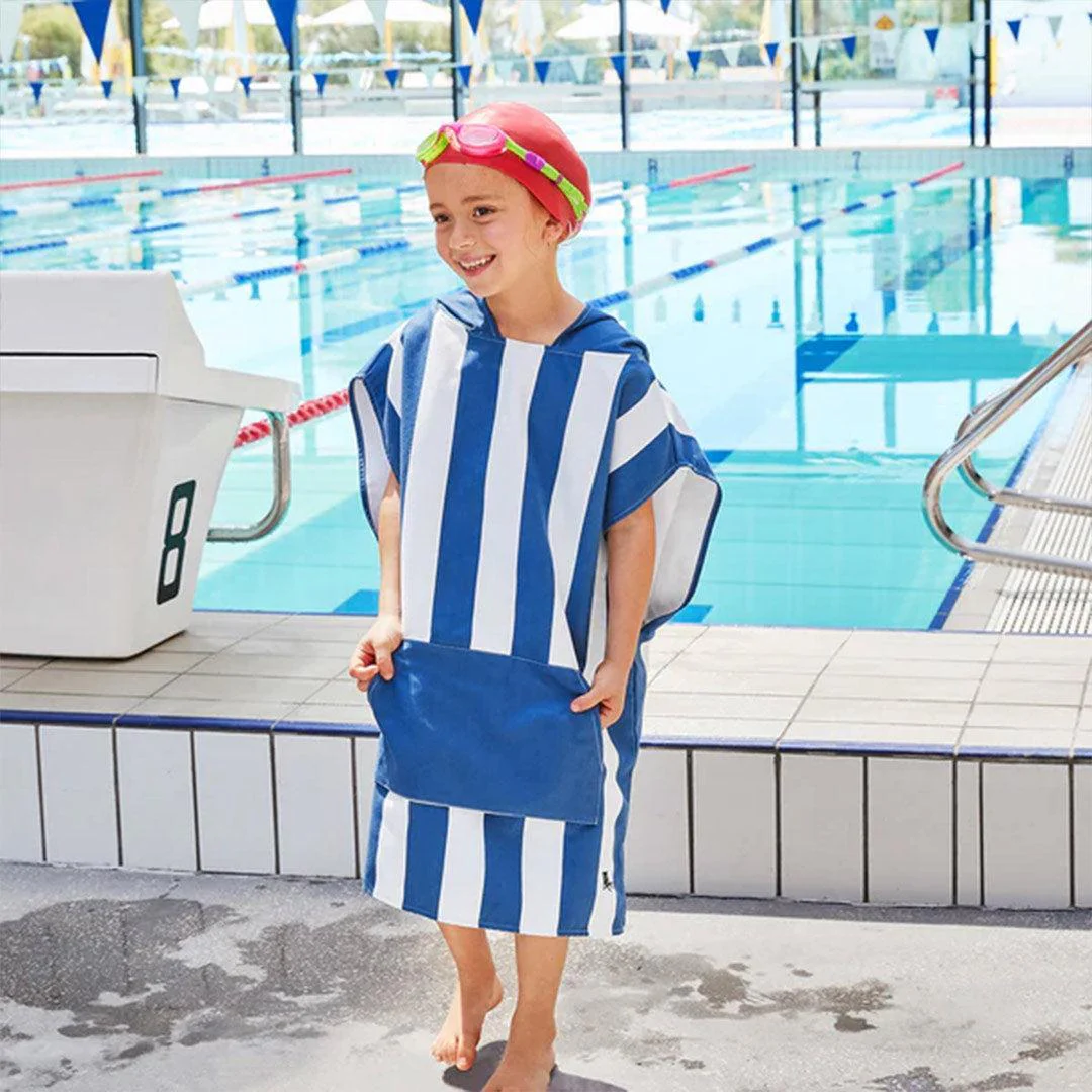 Dock & Bay Kid's Beach Poncho - Whitsunday Blue - Image 7