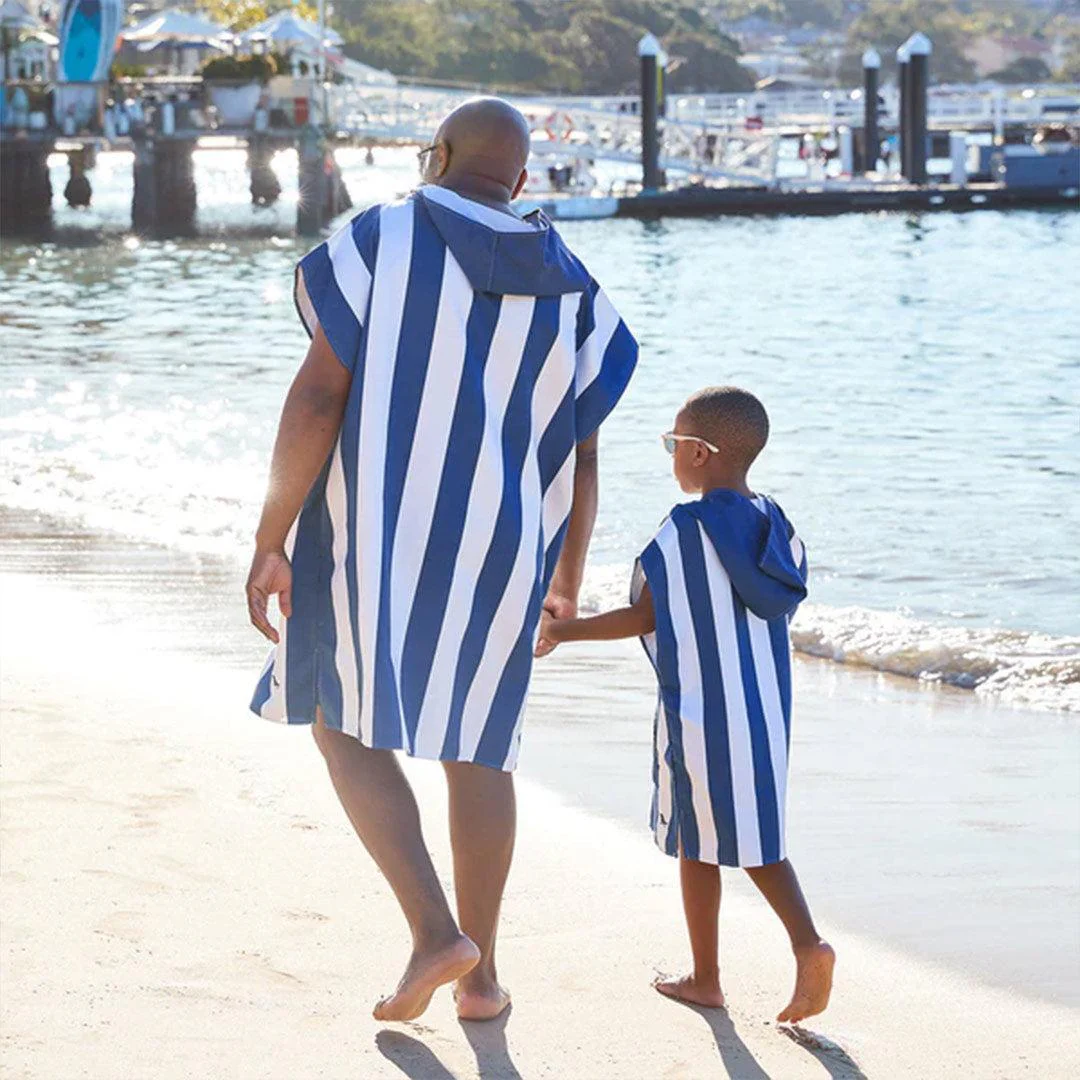 Dock & Bay Kid's Beach Poncho - Whitsunday Blue - Image 9