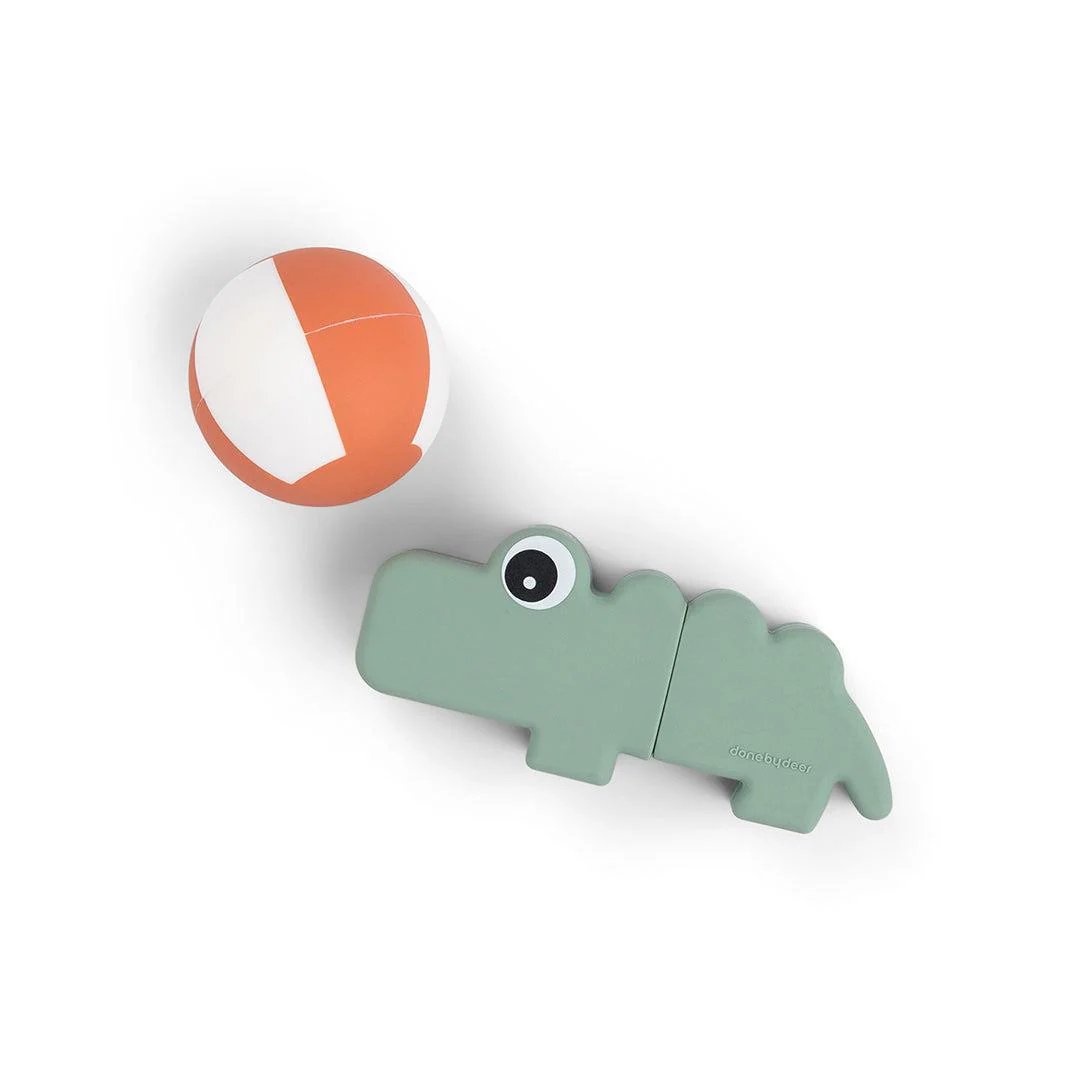 Done by Deer Bath Squirter Toy - Croco Green - Image 6