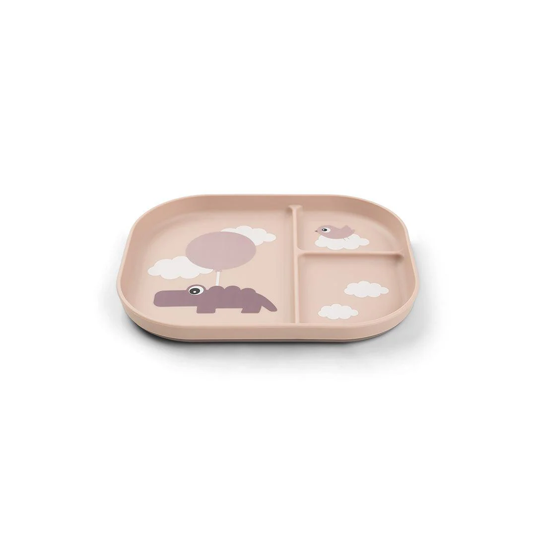 Done by Deer Foodie Compartment Plate - Powder - Happy Clouds - Image 6